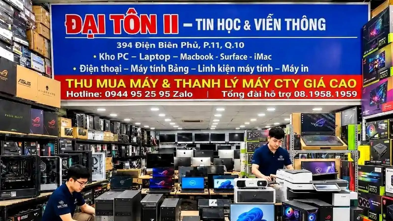 Laptop cũ và máy tính văn phòng được thu mua giá cao tại TP.HCM