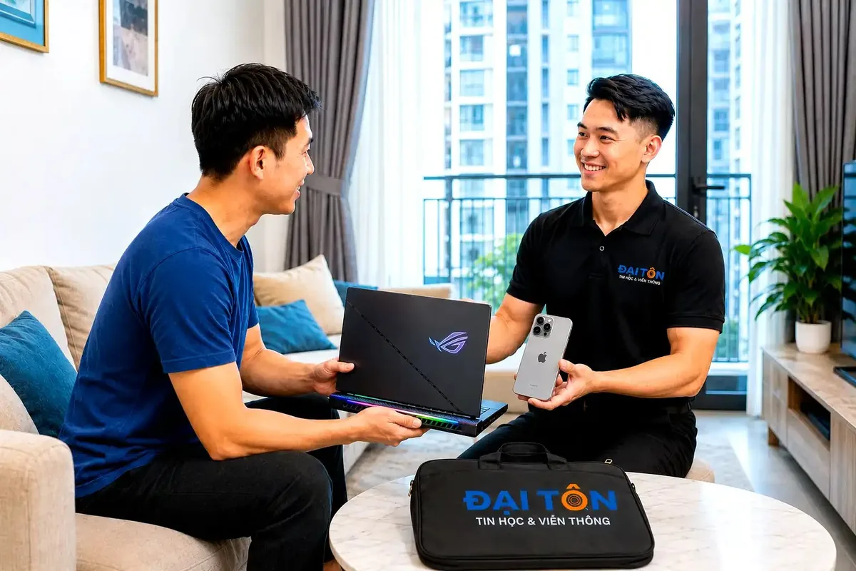 Quy trình định giá điện thoại cũ online qua Zalo minh bạch tại Đại Tôn