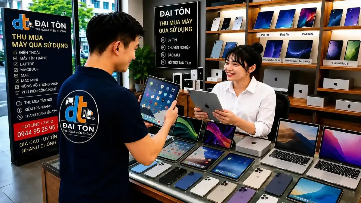 Dịch vụ thu mua máy tính bảng, iPad cũ giá cao tận nơi tại TP.HCM