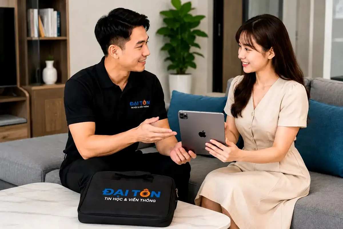 Quy trình định giá máy tính bảng, iPad online qua Zalo minh bạch tại Đại Tôn
