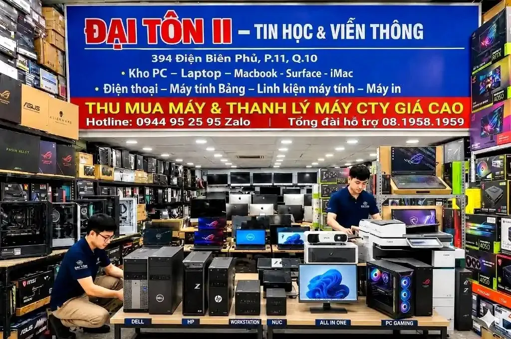 Quy trình định giá linh kiện PC laptop online qua Zalo minh bạch tại Đại Tôn