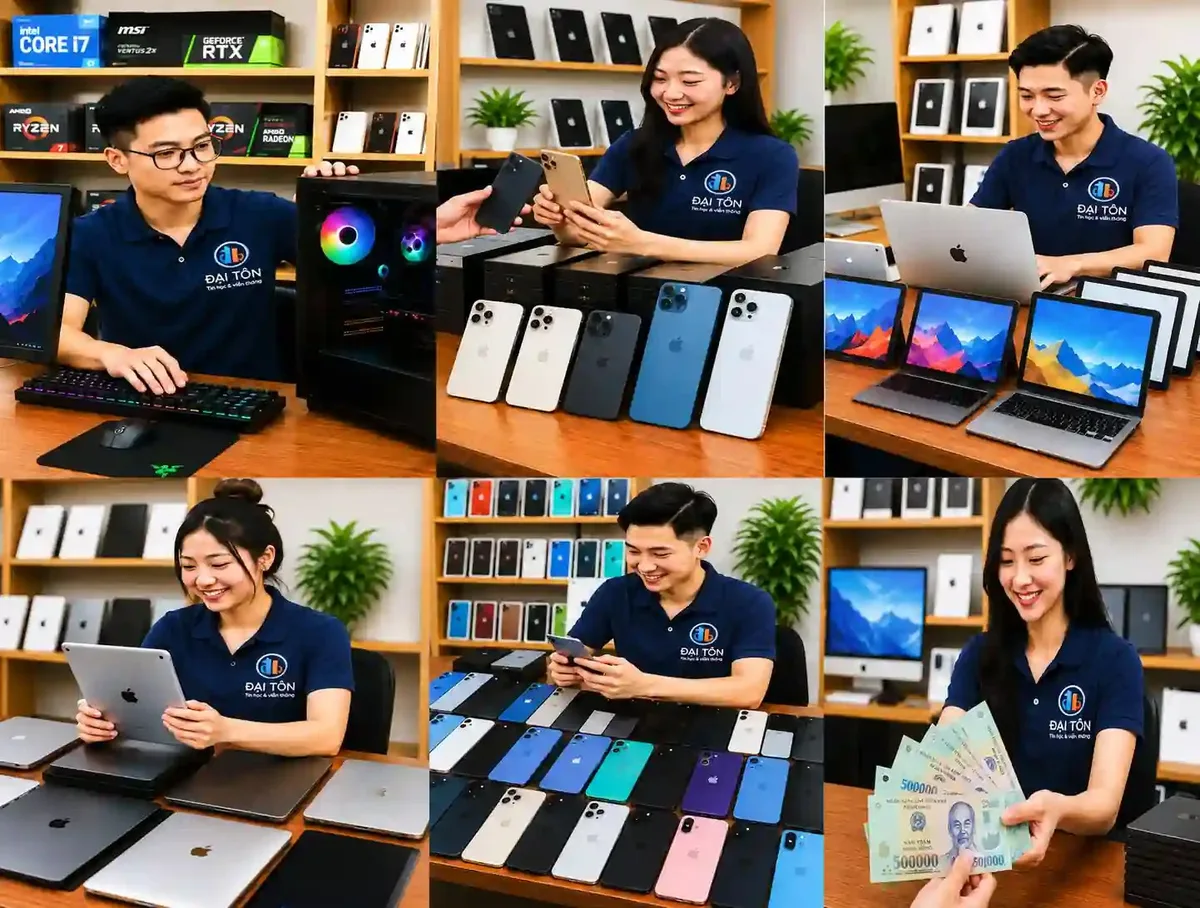 Hệ sinh thái dịch vụ thu mua thanh lý linh kiện công nghệ máy tính tại Đại Tôn