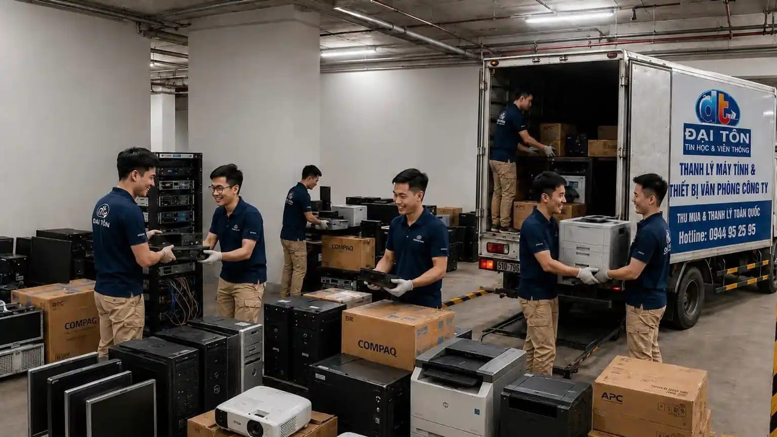 Khảo sát và thanh lý lô máy tính, thiết bị văn phòng của công ty