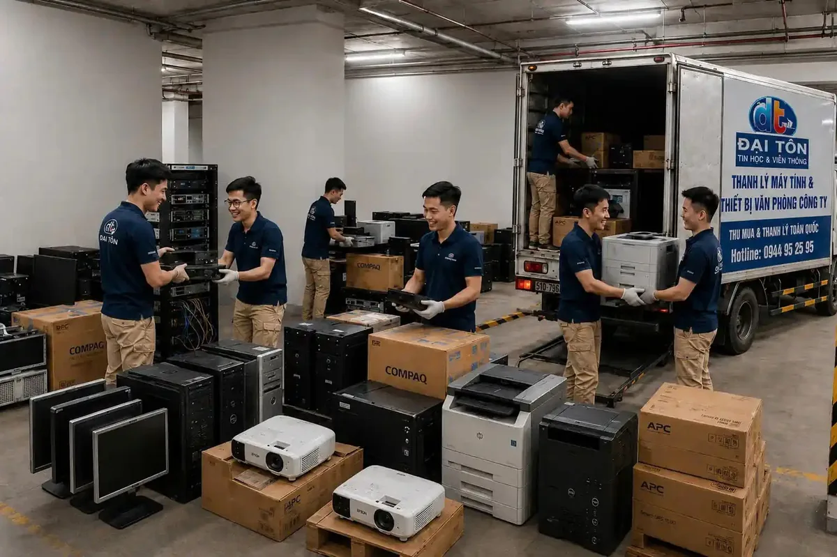 Thanh toán dứt điểm và hoàn tất bàn giao mặt bằng thanh lý thiết bị công ty